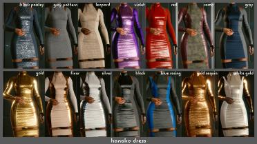 Lots of clothing color variants