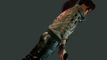 Photo mode pose-pistol suit 01