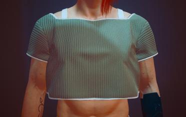 Men's V short T-shirt