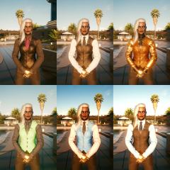 Corpo shirt with tie and vest