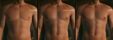 Male V skin modification