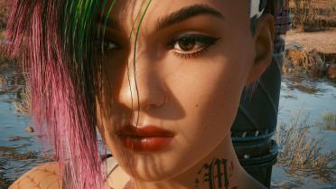 Judy's face is beautified-4K skin tone makeup and eyebrows