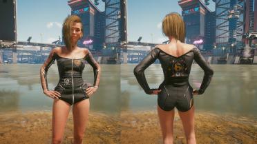 Full swimsuit, no tailoring