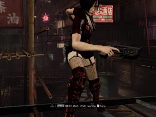 Resident Evil 6 Ada Wong Black Silk Sling Net Stockings