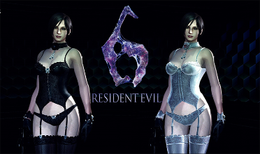 Resident Evil 6 Ada Black and White Lace Pantyhose Lingerie Set MOD