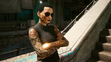 Kerry Eurodyne sleeve tattoo