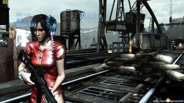 Resident Evil 6 Ada Wong Silver Grey & Red Cheongsam MOD