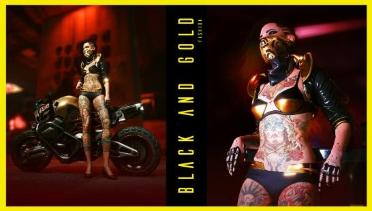 Black and gold fashion