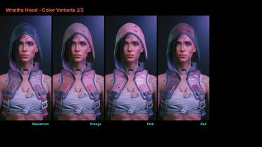 Ghost hood with hair