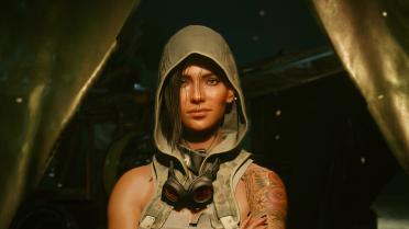 Ghost hood with hair