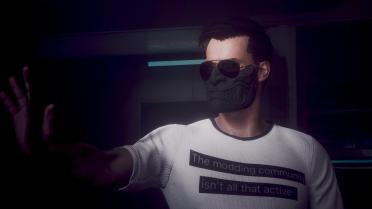 Wear a mask and glasses