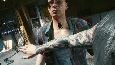 Kerry Eurodyne sleeve tattoo