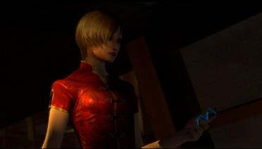Resident Evil 6 Ada Wong Chinese Style Cheongsam Black Silk MOD