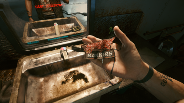 The player's Johnny tattoo