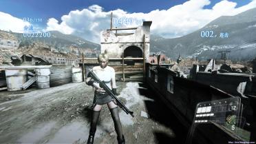 Resident Evil 6 Sherry white strapless short skirt and stockings