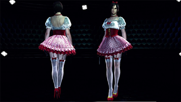 Resident Evil 6 Ada Sexy Red Snow White Dress MOD
