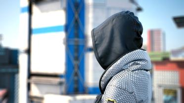 Jacket Bolero Rubber Material Hex Pattern