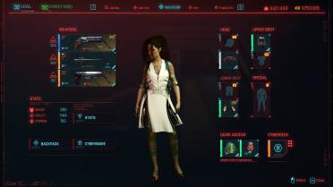 White dress with optional leather case