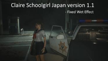 Claire Schoolgirl Japan Version 1.1 (+ Wetting Effect)
