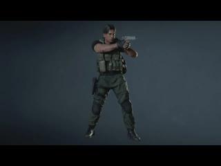 RE 3 Carlos - short hair style replace the black suit
