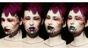 Metallic lipstick color