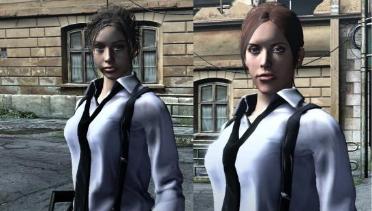 Claire Redfield noir (1998 and 2011) for Helena's default outfits