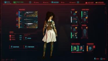 White dress with optional leather case