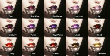 Metallic lipstick color