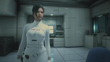 Resident Evil 2 Remake Ada special police officer in white