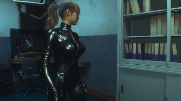 Claire - Latex Tights (Jet Black)