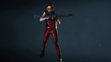 Jill puts on January's costume from Project Resistance