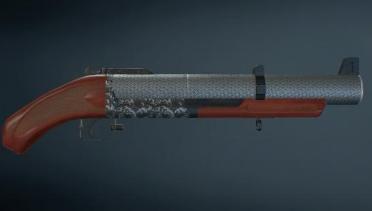 Engraved Grenade Launcher Japanese Wave Pattern