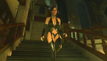 Claire - Jet Black Latex Suit (Upgrade)