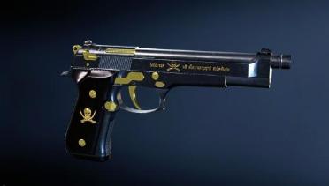 Sword Cutlass - Black & Gold