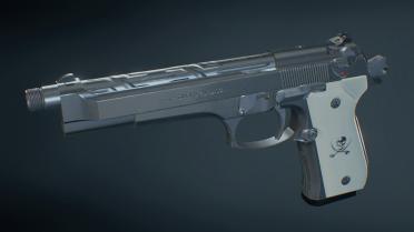 Sword Cutlass - Carved Silver