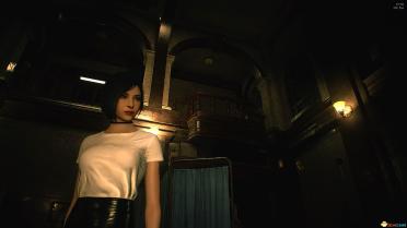 Ada white wordless casual secretary shirt