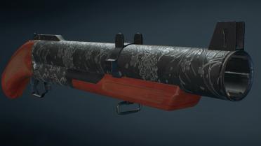 Engraved Grenade Launcher Japanese Koi Pattern