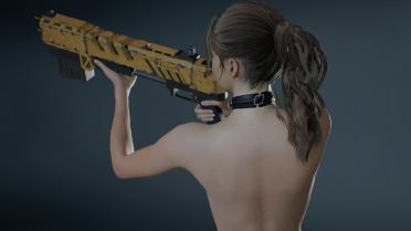 Claire Motorcycle Nude