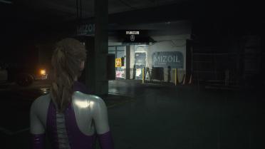 Claire - Latex Tights (Purple Bright Silver)