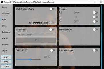Resident Evil 3 Remake  Ultimate Trainer