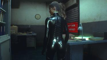 Claire - Latex Tights (Jet Black)