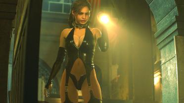 Claire - Jet Black Latex Suit (Upgrade)