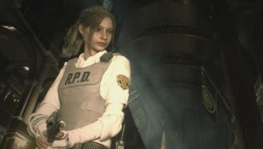Claire RPD white suit