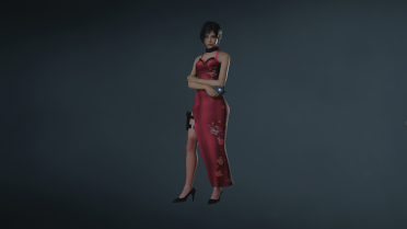 MARY Yi modified Ada Wong 4th generation cheongsam bright color