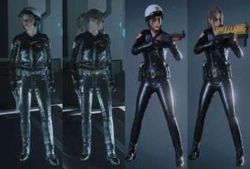 Claire (RPD) - Retro Motorcycle Cop