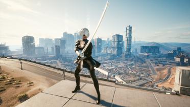 Yorha 2b Costume - Hair - Weapon