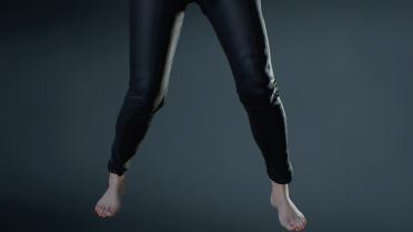 Barefoot Claire (Solid Black)