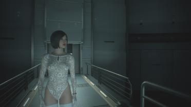 Ada & Claire White Perforated Silk Shirt