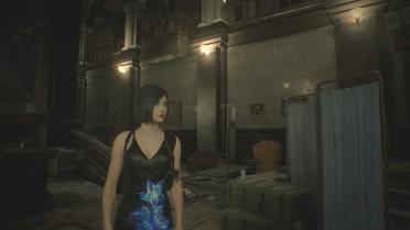 Ada & Claire Black and Blue Mini Skirt