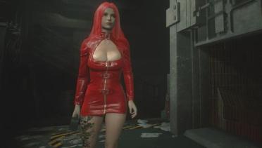 Ada & Claire Red Moto Dress Suit